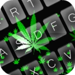 falling weed keyboard theme android application logo